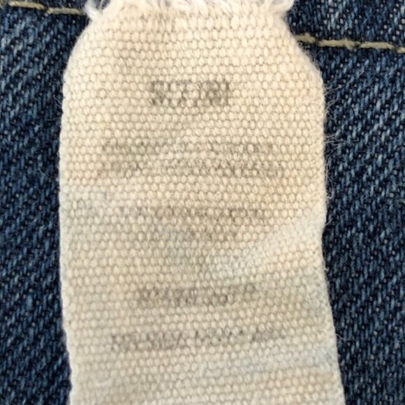 ONE STEP UP Crystal Gold Button Denim Jean Jacket Size 7/8 - Picture 10 of 15